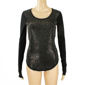 Vintage Y2K 2000s Parasuco Long Sleeve Gloss Embossed Logo Front Top Shirt